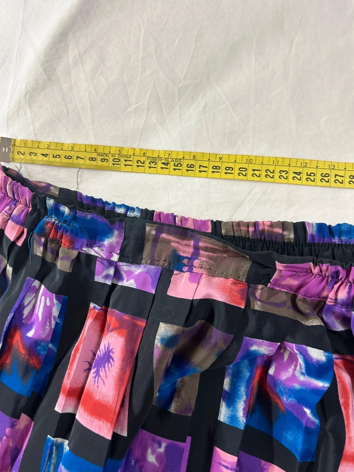 Meerkleurige vintage geprinte lange rok – photo 9
